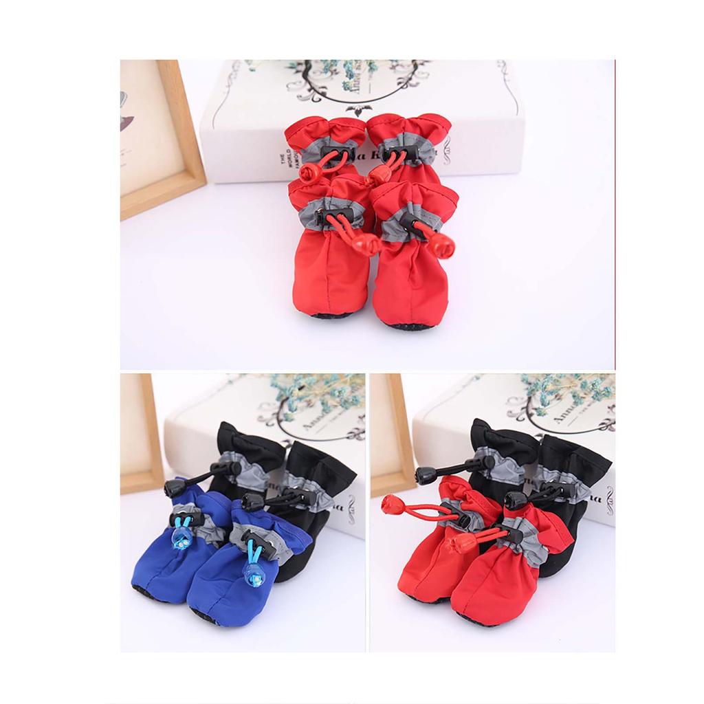 Обувь для собак, которая не спадает. Дышащая обувь с мягкой подошвой. Нескользящая обувь для ходьбы. Регулируемые чехлы для лап собак. Сапоги для кошек, непромокаемые.