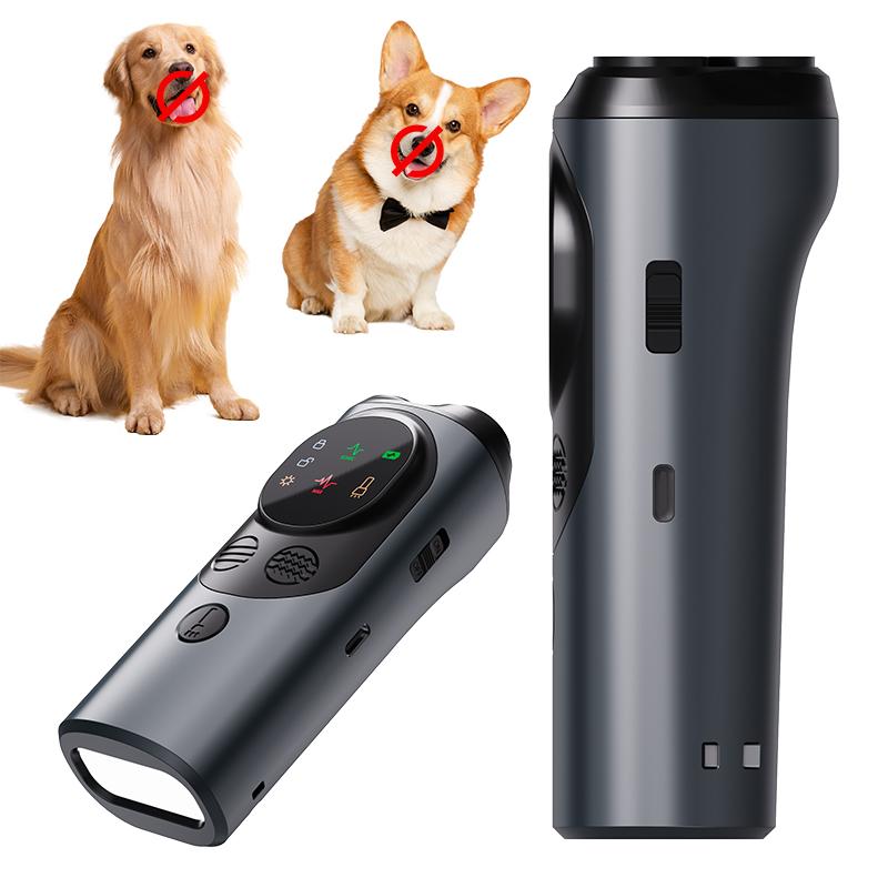 P10 Smart Ultra-sonic Dog Bark Control Devices 3-Heads Anti-Barking Devices Portable Dog Barking
