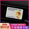 For Porsche NO10Car Styling 3D Sticker Aluminum Badge Car Body Stickers Decals For Porsche 911 Cayenne Carrera 928 Panamera Boxster Macan 918