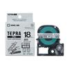 King Jim [Genuine] Tepra PRO Tape Cartridge Strong Adhesive 18mm Transparent Label/Black Letters Length 8m ST18KW