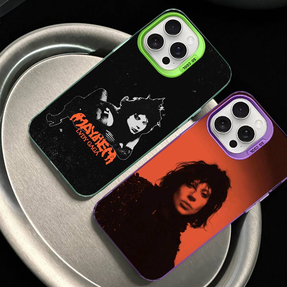 Singer L-Lady Gaga Mayhem Phone Case For IPhone 17 16 15 14 13 Pro Max Plus Matte Color Back Cover