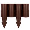 Brown garden palisade 25 cm