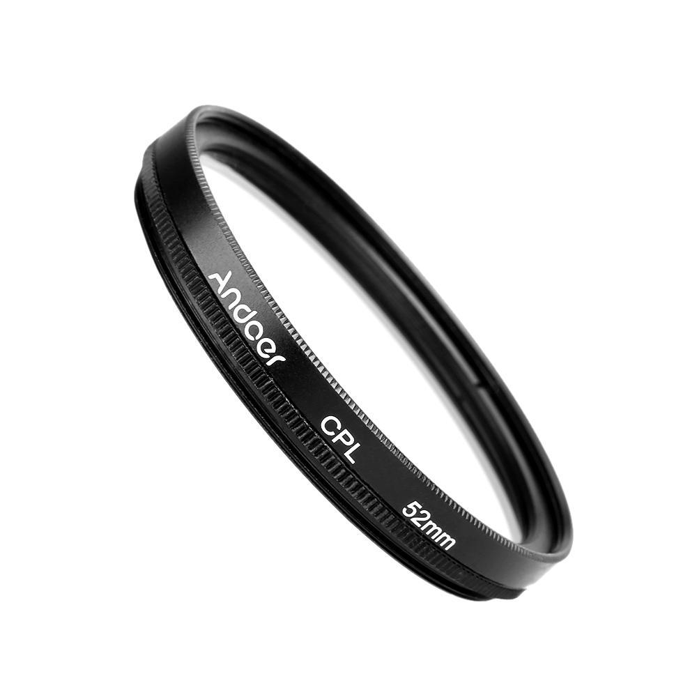 Andoer 52mm Digital Slim CPL Circular Polarizer Polarizing Glass Filter for Canon Nikon Sony DSLR
