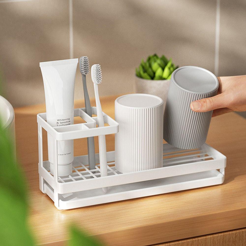 Многофункциональная стойка для хранения косметики, быстросохнущая полка для зубной пасты, электрическая зубная щетка