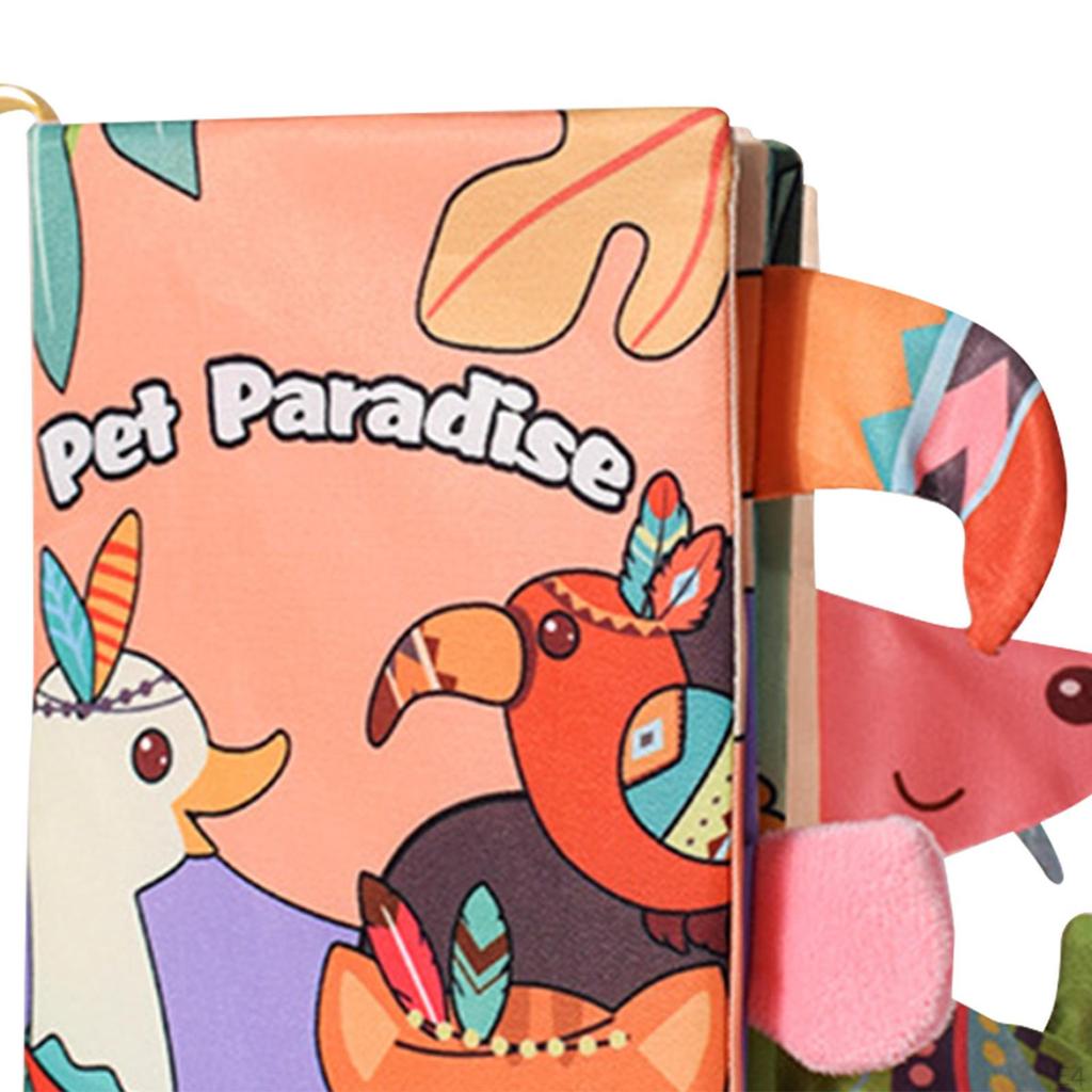 Baby Cloth Book Toy Sensory Toys Montessori Crinkle for