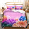 3D День святого Валентина цветы домашний комплект постельного белья пара пододеяльник наволочка простыня/двуспальная кровать 2/3 шт. полноразмерное украшение для спальни