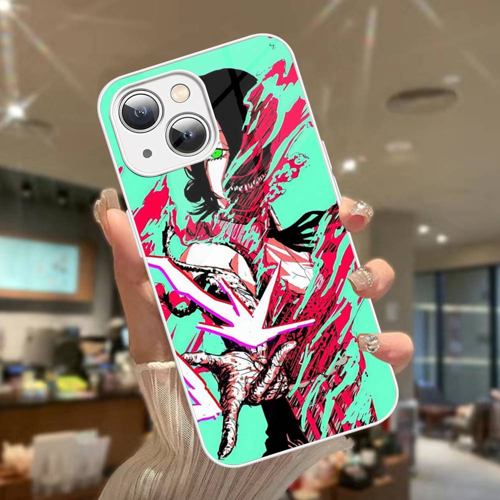 Аниме C-Человек-бензопила Закаленное стекло Для Iphone 14 13 12 11 Pro Mini XS MAX 14Plus X XS XR Чехол