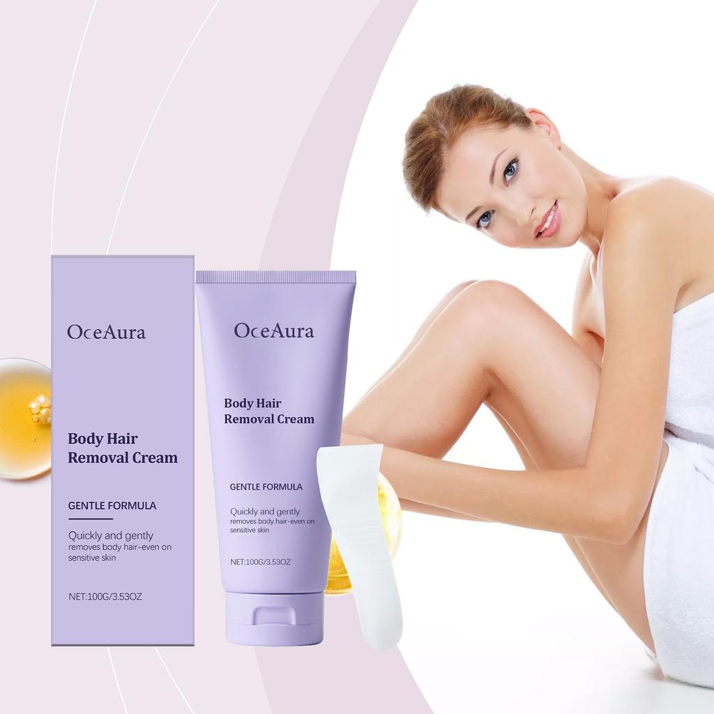 OCEAURA Body Hair Removal Cream Gentle Hair Removal for Arms Legs Unisex Depilatory Cream 150ml