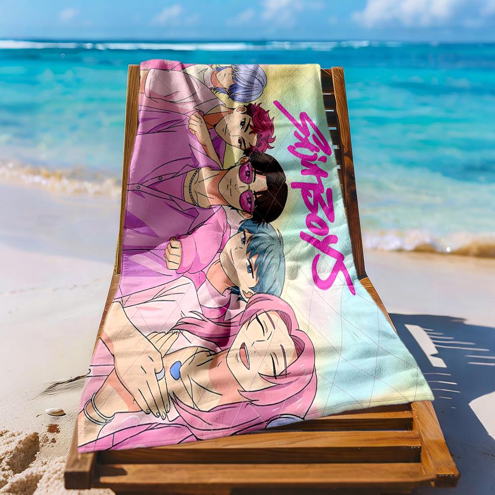 Saja Boys6 Beach Towel Super Soft & Absorbent Comfortable Lightweight Suitable for Swimming, Gym, Camping, Yoga Vacation