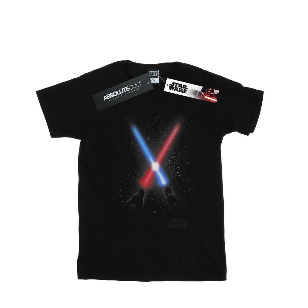 Star Wars Mens Crossed Lightsabres T-Shirt