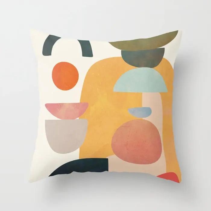 Abstract Painting Decorative Pillowcase Living Room Office Home Pillowcase Car Ornaments
