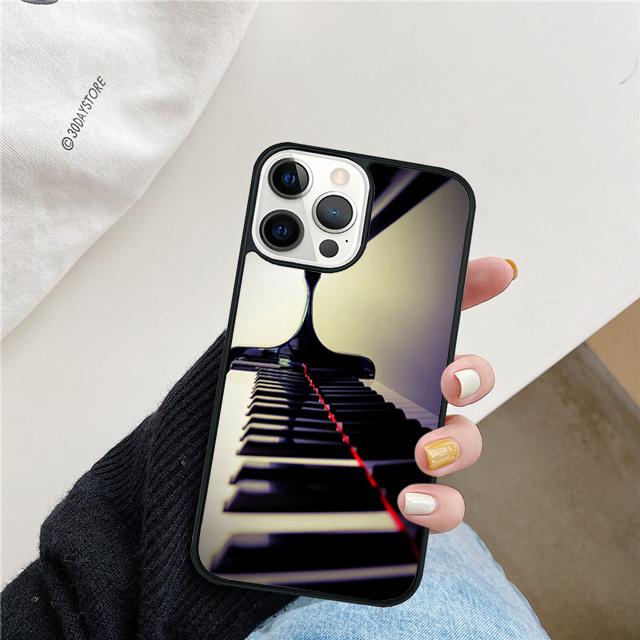 Клавиши пианино Чехол для телефона с клавишами пианино Для iPhone 17 Air 15 16 14 13 12 Pro Max 11 Pro Max Plus Чехол-ракушка