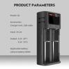 Зарядное устройство POWERKAN R2 с ЖК-дисплеем. Подходит для зарядки 2 литий-ионных аккумуляторов 3,7 В различных размеров и 1,2 В NiMH аккумуляторов AA AAA.