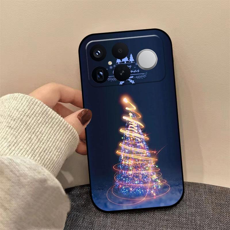 Рождественская картина Чехол для телефона для Redmi K80 K70 K60 Ultra K90 Pro Max K40 Gaming K70E K60E Мягкий силиконовый противоударный чехол Coque