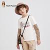 Мальчишеская футболка с длинным рукавом Hush Puppies в клетку с вставками