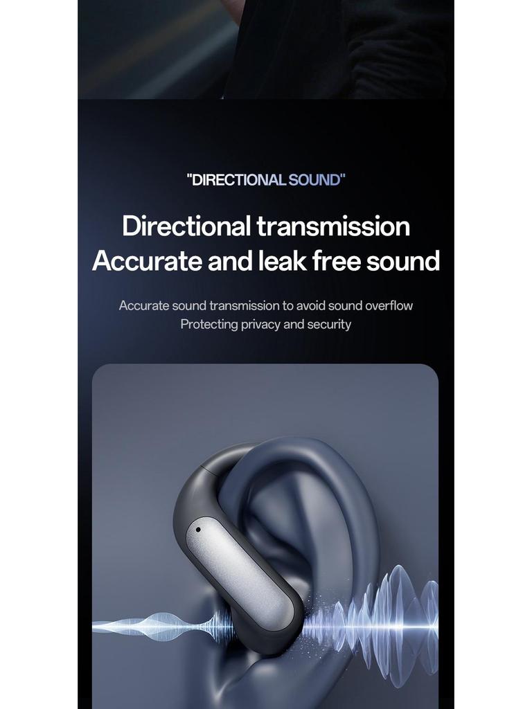 Хит продаж: Беспроводные Bluetooth-наушники с двойным дисплеем, долгим временем работы и дизайном, фиксирующимся за ухом