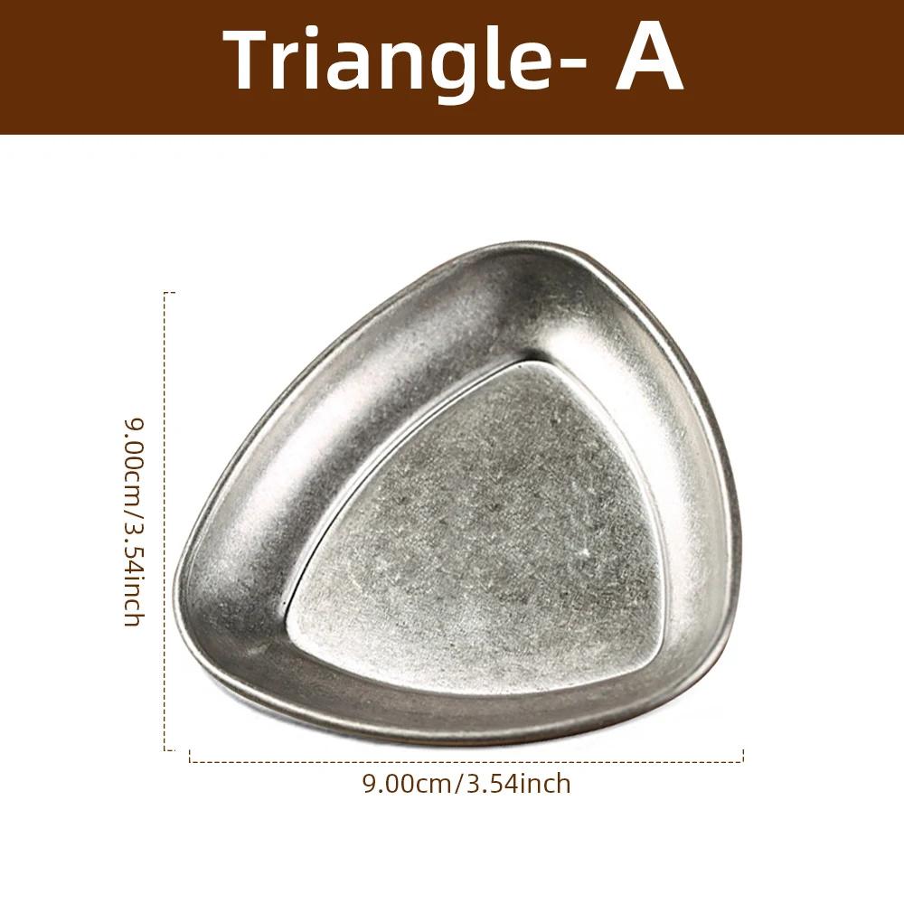 Coffee Bean Weighing Plate Stainless Steel Sauce Dish Plate Irregular Shape Storage Tray Kitchen Coffee BeanDose Tray Dosing Cup