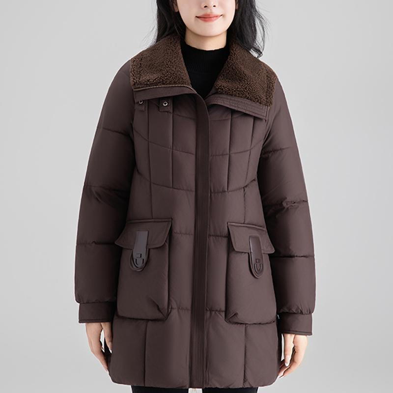 Fashion Woman Long Parkas Winter Coat Plus Size Loose Thick Warm Outerwears Elegant Women's Jackets