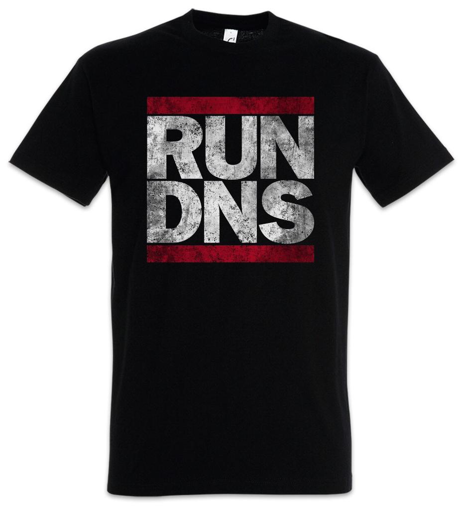 Run Dns Мужская футболка Мужские Женские Футболки Топ Система Доменных Имен Компьютерные Науки Компьютерный Ученый Сервер Геймер