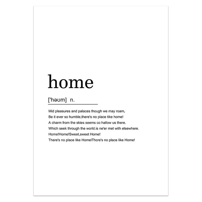 Домашняя семья, улыбка, определение любви, цитаты, скандинавские постеры и принты, настенная живопись на холсте, настенные картины для декора гостиной