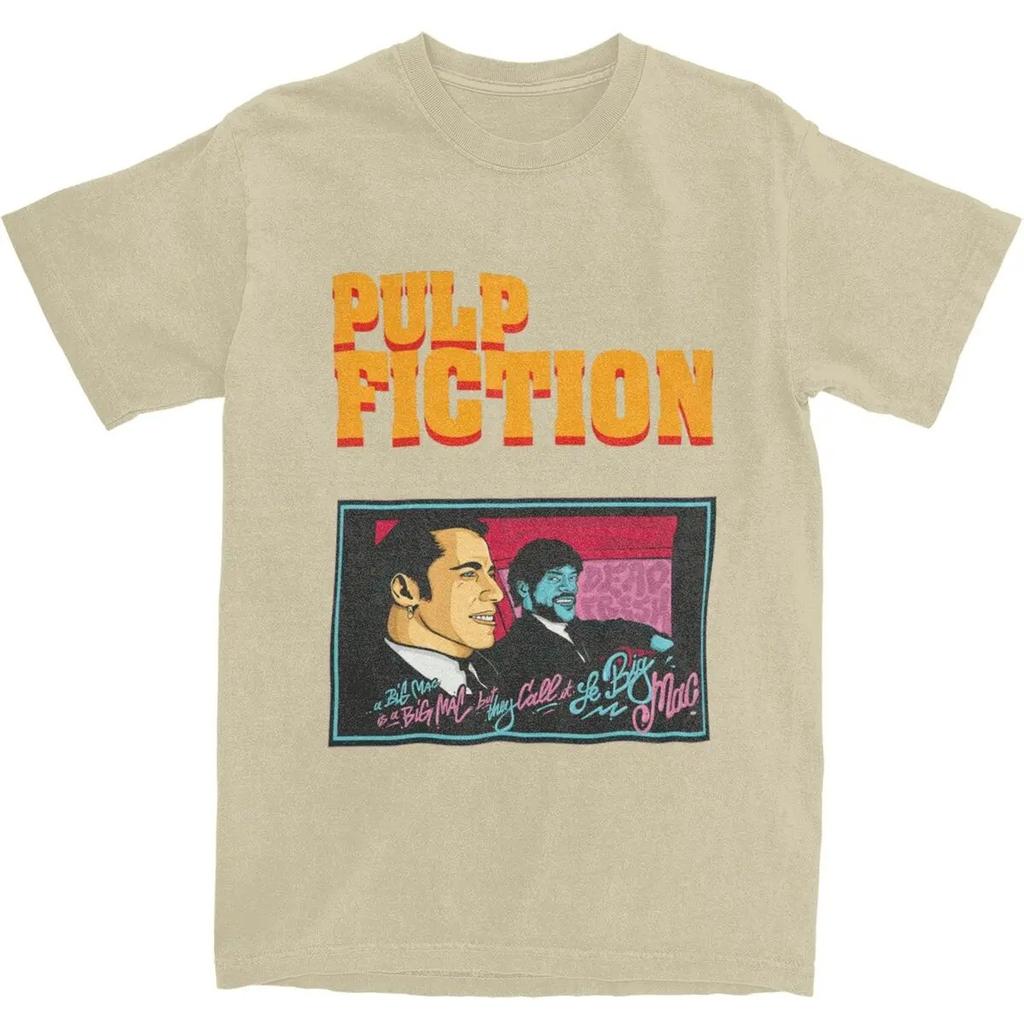 Casual Pulp Fiction Vincent and Jules T-Shirts for Men Women 100% Cotton Tee Shirt Printed Clothes T-Shirts Cotton Gift Clothes