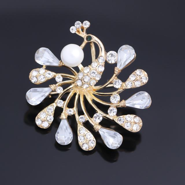 Ювелирные изделия Павлин дисплей брошь полный изысканных высококачественных страз брошь аксессуары для одежды