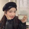 Шапка женская осенне-зимняя шерстяная металлическая беретка тянуть прохладный темперамент милый универсальный Интернет знаменитость мода художник шляпа прилив