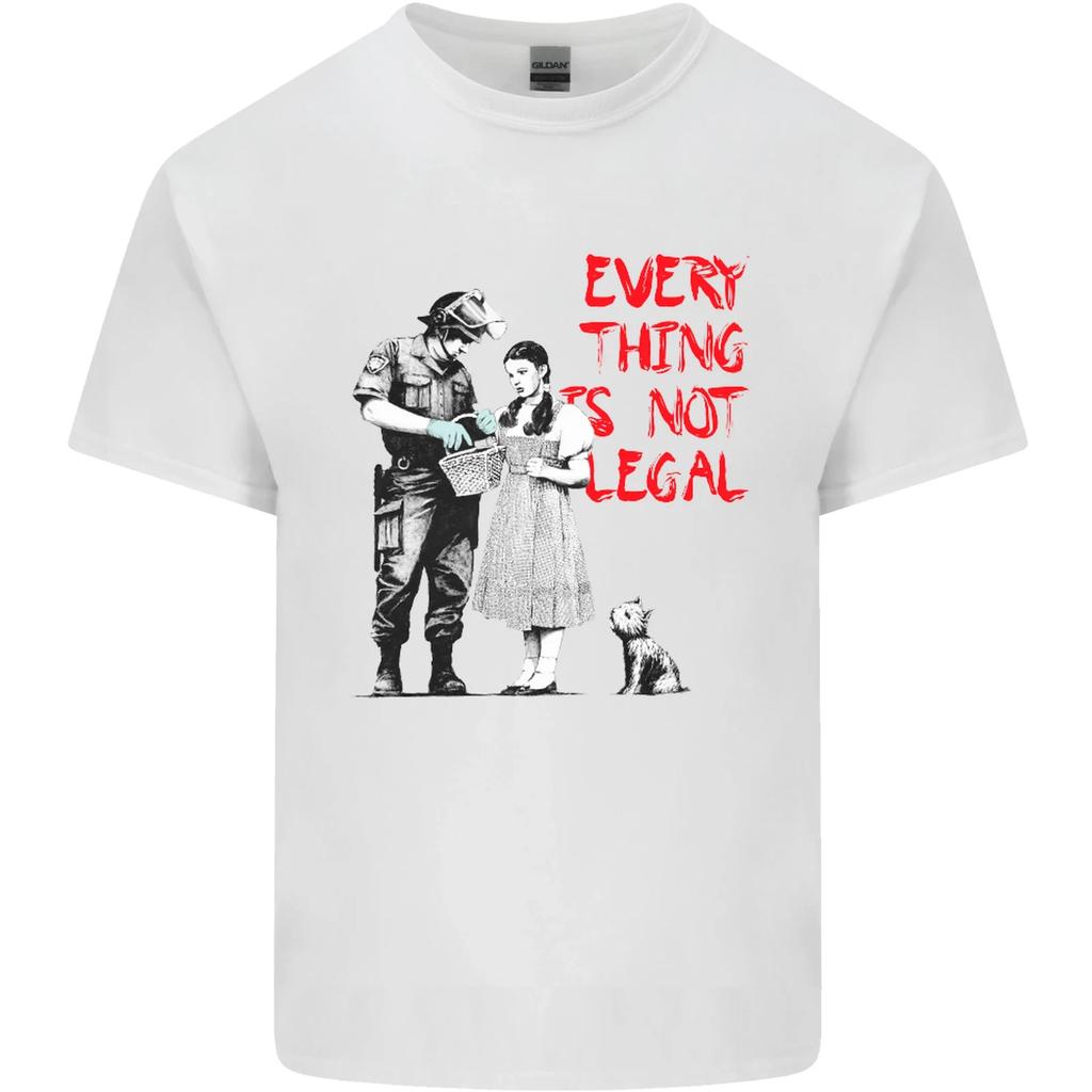 Banksy Art Everything Is Not Legal Kids T-Shirt Childrens
