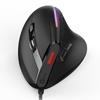ZELOTES T-50 Vertical Mouse Wired Mouse 9 Keys RGB Optical Mouse 6 Gear DPI Ergonomic Design Black