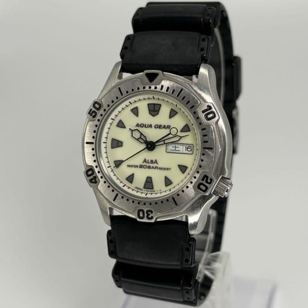 [USED] SEIKO Alba Quartz Diver's Watch Battery Replaced