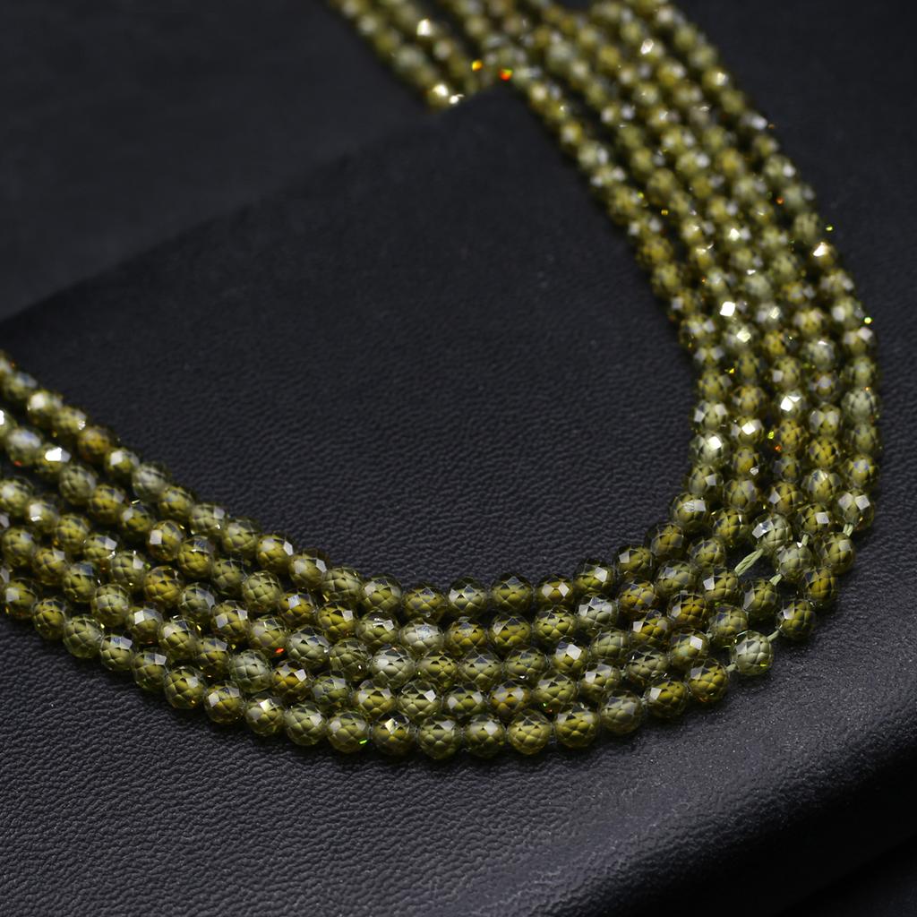 Натуральный камень граненые бусины циркон маленькие бусины 4 мм подвески для изготовления ювелирных изделий DIY ожерелье браслет серьги аксессуар