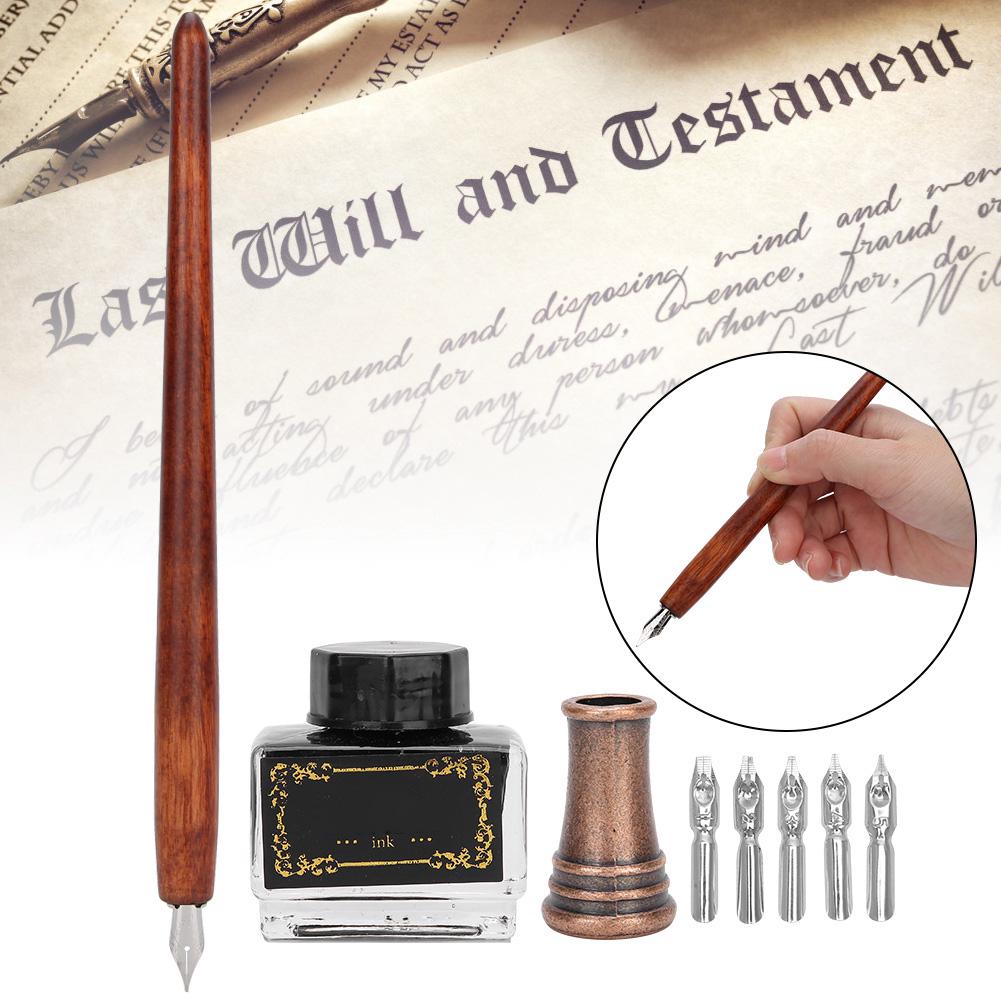 Vintage Calligraphy Drawing Comic Pens Fontwork Dip Pen Painting Holiday Gift