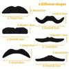 12pcs Prank Trick Funny Costume Mustache Visible Pirate Party Mustache Cosplay Fake Moustache  Gift