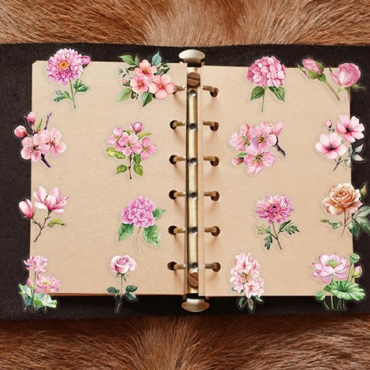 50 листов прозрачных наклеек для ноутбука, наклейка с цветком, клейкая наклейка, наклейка для гитары, милая наклейка для ноутбуков, скрапбукинга