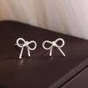 Chic Hollow Bowknot Fresh Stud Earrings for Women