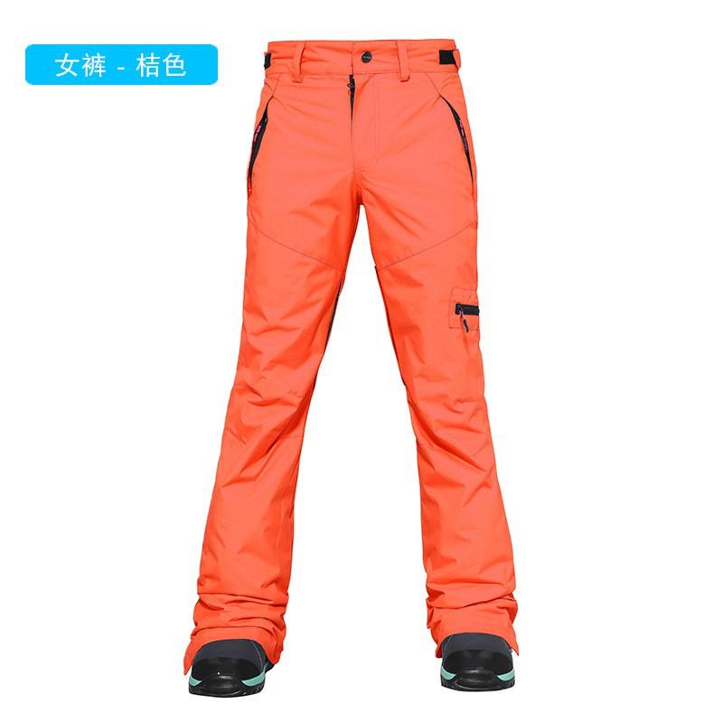 Unisex Waterproof Ski Pants Snowboarding Alpine Skiing Warm Windproof Breathable Nylon Outer With Cotton Insulation
