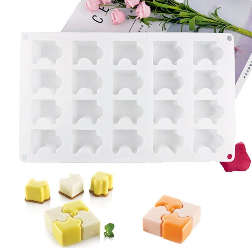 20 Holes Puzzle Mousse Mold 3D Cake Mold Ice Cream Baking Mould  Kitchen