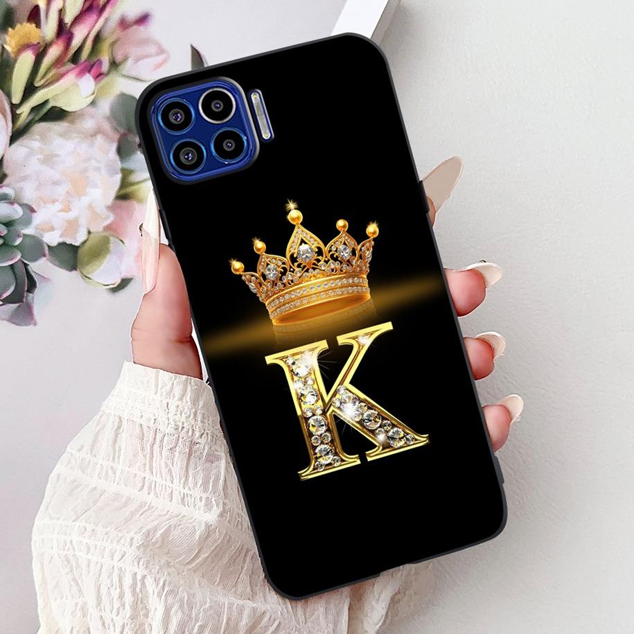Чехол для Motorola One 5G Популярные буквы Цветочная корона Мягкий силикон Ударопрочный ТПУ Чехол для пары Для телефона Moto One 5G 2020