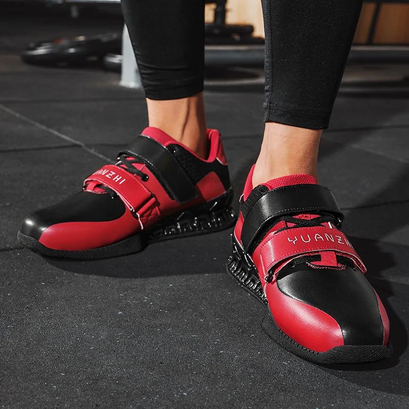 Men Weightlifting Squat Original Deadlift Professional Shoes Non Slip Sneakers Training Sports Fitness Gym Weightlifting Shoes