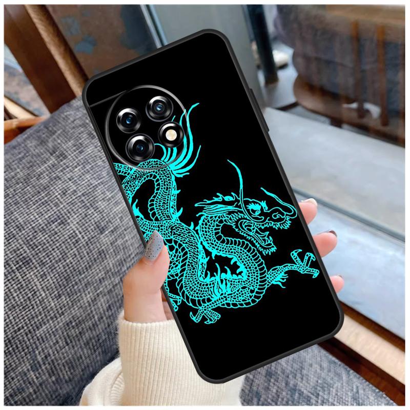 Японский чехол DRAGON TATTOO для OnePlus 13 15 13R 13T 12 12R 11 9 10 Pro 10T 8T Nord 5 CE 2 3 4 Lite N20 N30 Coque