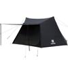 ONETIGRIS Палатка NEBULA Person Camping Pup Solo с дугами и армейская семейная SOLO Outdoor, 1-2-местная, Тент-подстилка, Стиль, Использование, HOMESTEAD, Черный,