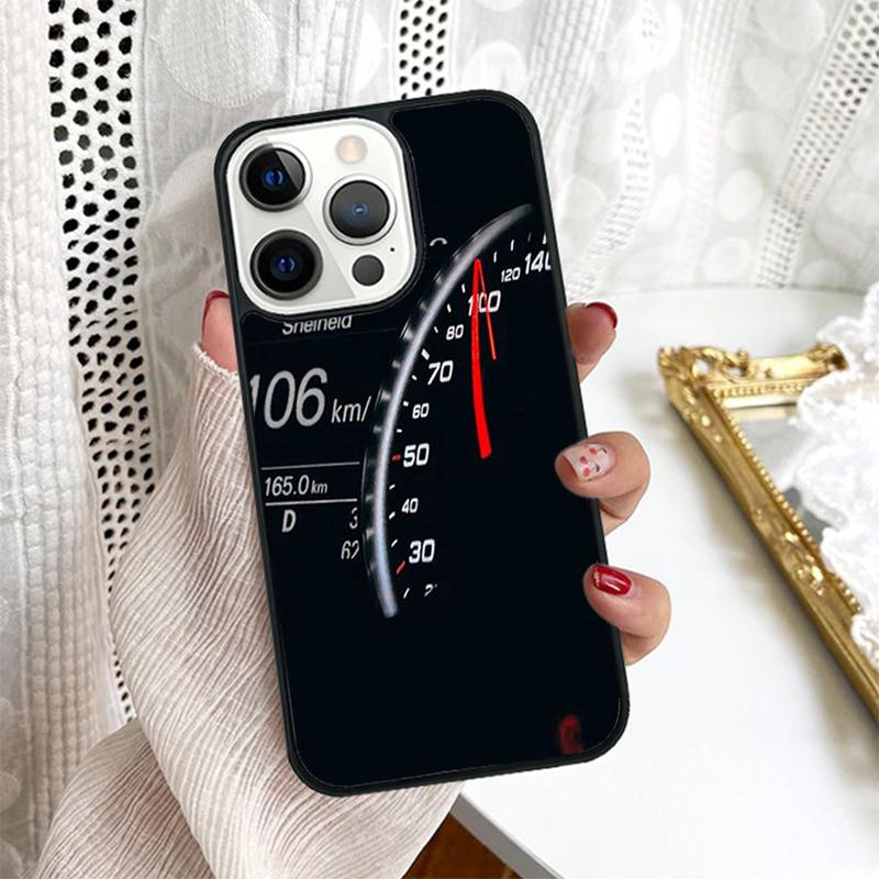Крутой ретро-спидометр Чехол для телефона Для iPhone 17 Air 16 15 14 Plus для apple 16 11 12 13 Pro Max coque