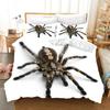 Spider Duvet Cover Set Tarantula 3D Print Bedding Set Queen King Size Fashion Design Insect Theme Comforter Cover,Pillowcase(s)