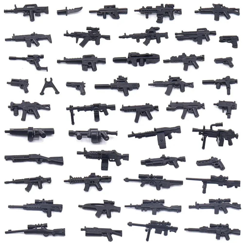 Военный MOC Оружие Строительный Блок Тяжелый Пулемет Гатлинг M19 NSV Фигурки Артиллерия Сапер Пистолет Пуля Игрушка Подарок K013