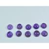 9MM Natural Amethst Ring Size Round Cabochon Loose Gemstone 10Pcs Lot 31Cts. A-460