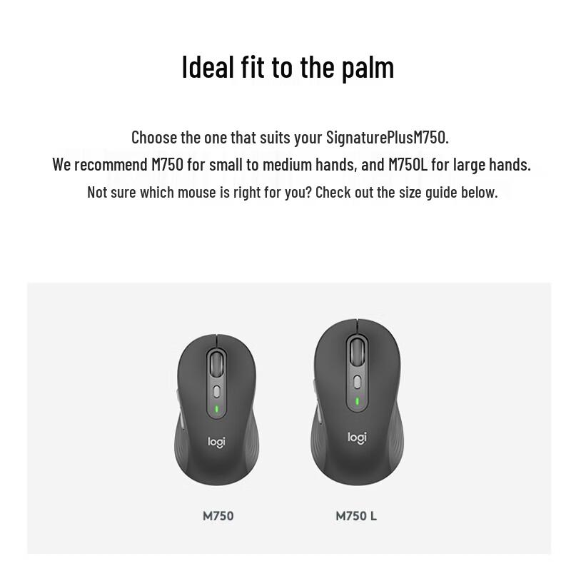 Беспроводная тихая мышь Logitech Signature M750 L