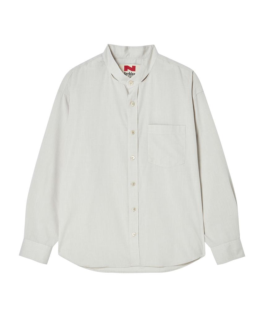 BEYOND CLOSET [Collection Line] Scarf Detail Round Shirt Ivory