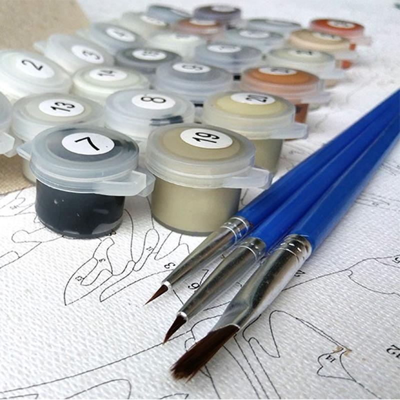 Сельская хижина, деревенский пейзаж, сделай сам, цифровая картина по номерам, Современная настенная живопись на холсте, уникальный подарок, домашний декор 40x50 см