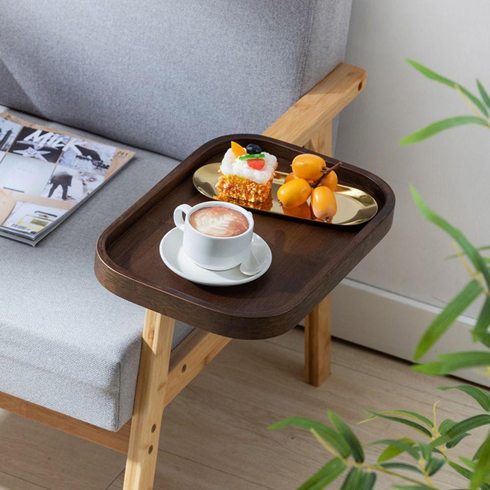 Clamp on Bathtub Side Tray Non-slip Small Side Table College Dorm Room