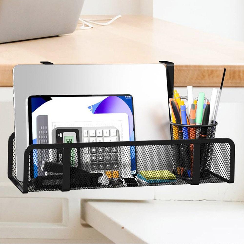 Easy Install Desk Cable Organizer Black White Under Table Cord Organizer Computer Desk